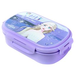 Disney by Gluman Snack Pack with Removable Inner Stainless Steel Lunch Box with Spoon & Fork Spiderman Theme Print -   Purple-16