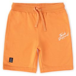 ALAN JONES Cotton Blend Knit Think Different Text Printed Shorts - Yellow-picture-49