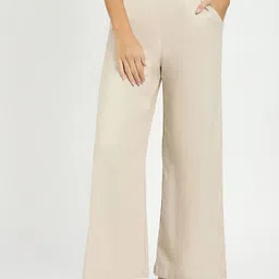 Global Republic Women Relaxed High-Rise Trousers-image-26