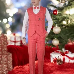 Eliq Boys Single-Breasted Three-Piece Suit-picture-50