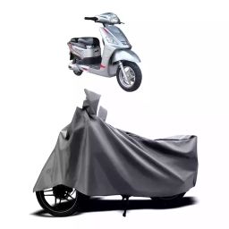 Auto Pearl Two Wheeler Cover with Bag for Hero Electric Electric NYX, Silver-image-71