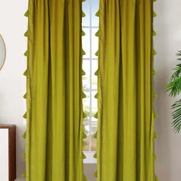 Dekor World Multicoloured Set of 2 Sheer Long Door Curtain-46