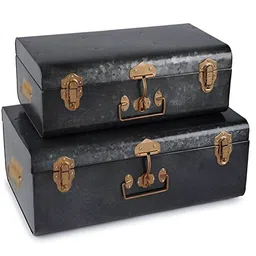 Living With Elan Black Set of 2 Reusable Desk Organiser Organisers-4