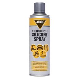 Aerol Silicone Lubricant Spray (Grade 70, 513 ml) Odourless, Non-Toxic Lubricant, Pack of 1-46