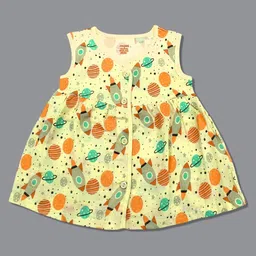 Born Babies Polka Dot Print Organic Cotton A-Line Dress-picture-32