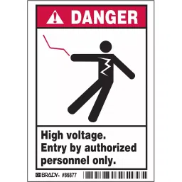 BRADY Label Polyester Adhesive Sign Mounting 3-1/2 x 5 x 0.01 inch, 20RZ96 (Pack of 5)-image-95