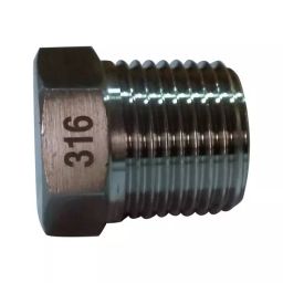VIKAS 3/8 Inch Stainless Steel 316 Hex Plug Male-picture-7