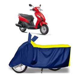 Auto Pearl Two Wheeler Cover for Suzuki Let's - Yellow, Blue-image-52