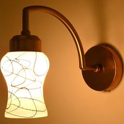 SOMIL Black & White Printed Glass Cylinder Shaped Wall Lamp-image-92