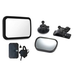 Safe-O-Kid- Baby Safety Large Combo Rear View Mirror - Black-image-8