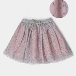Mi Arcus Baby Girl Cotton Dot Print Tutu Skirt Grey & Peach-image-49