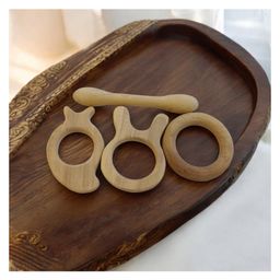 neemtoys Delicious Teethers - Dumbbell, Ring, Bunny & Mango Shapes - From Premium Neem Wood-15