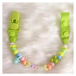 FunBlast Nipples Holder Baby Beads Chain Pacifier Clip for NewbornGreen-28