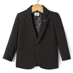 Noddy Full Sleeves Textured Blazer - Grey-image-80