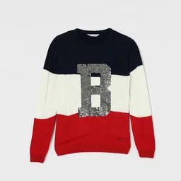 Fame Forever by Lifestyle Boys Colourblocked Pullover-image-78