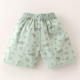 Teddy Sinker Knit Above Knee Length  Shorts with Text & Aeroplane Print Pack of 3 - Multicolour image 3