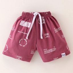 Teddy Sinker Knit Above Knee Length  Shorts with Text & Aeroplane Print Pack of 3 - Multicolour image 4