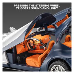 Magicwand 1:24 Scale Die-Cast Bugattti Atlantic with 4 Openable Doors,Pull Back Action,Lights,Music & WORKING HORN - Colour may vary image 4