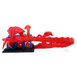 Hot Wheels Scorpion Flex Attack Car With Track Set - Red & Blue image 4