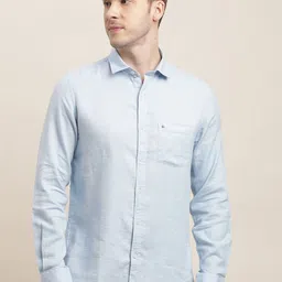 Turtle Men Relaxed Slim Fit Opaque Casual Shirt-picture-8