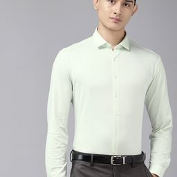 Van Heusen Textured Slim Fit Formal Shirt-image-61