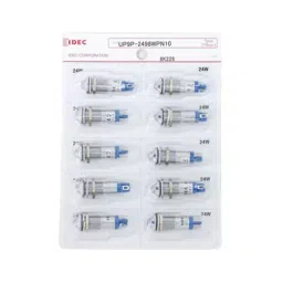 IDEC UP Series Small Indicator Light Round Projection Built-In Resistor, UP9P-2498GPN10 (Set of 10)-picture-23