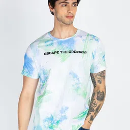 Status Quo Men Abstract Printed Round Neck Pure Cotton T-shirt-picture-17