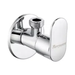 Parryware Angle Valve Uno Mini Series Silver Stainless Steel Chrome Finish, T5067A1-4