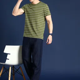Mast & Harbour Men Striped T-shirt-picture-31