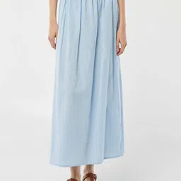 KIABI Pure Cotton Flared Maxi Skirt-picture-40