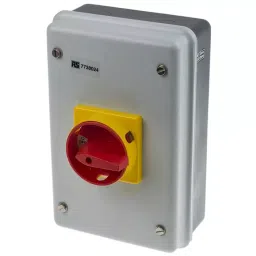 RS PRO Isolator Switch 4 Pole Panel Mount 32A Maximum Current 18.5 kW Power Rating IP54, 7738024-12