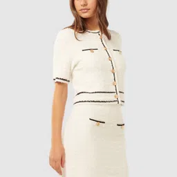 Forever New Straight Knitted Mini Skirt-image-57