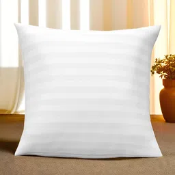 Kuber Industries White Soft Cotton Cushion-28