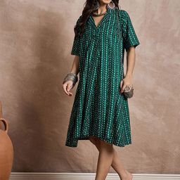 InWeave Printed Dress-image-29