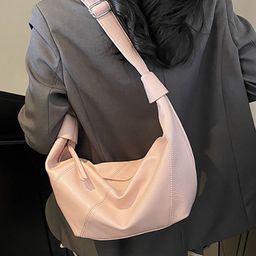 StyleCast x Revolte Women Solid Half Moon Shoulder Bag-28