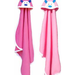 Babyzone Embroided Cartoon Hooded Fleece Combo Blanket For Baby Boys and Girls-image-13