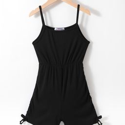 Kookie Kids Singlet Sleeves Solid Color Jumpsuit - Black-image-57
