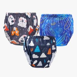 Chinmay Kids Baby Panty Boys and Girls Reusable Washable Printed Panty Pack of 3-18