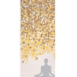 Saral Home Tapestry BREATHE Micro Yoga Mat, Yellow.-18