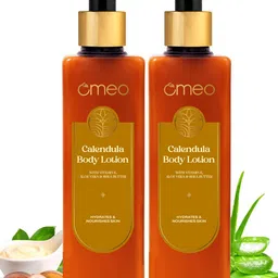 Omeo Set Of 2 Calendula Body Lotion with Vitamin E Aloe Vera & Shea Butter - 180ml Each-3