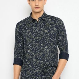 Duke Men Slim Fit Floral Opaque Printed Casual Shirt-image-24