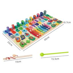 Urbane Chic Alphanumeric Play the Piano - Busy Board for Toddler , alphabet , number and sorting toy , Montessori toy , Puzzle ,Wooden-Multicolor image 4