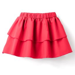 Mark & Mia Sleeveless Solid Top & Skirt Set - Black & Red image 4