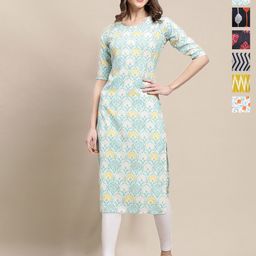 7Threads Women Ethnic Motifs Printed rugular stright knee leanth thread work-image-63