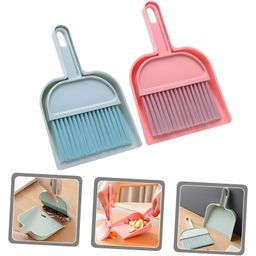 COZY VIBES Mini Dustpan and Whisk Broom Set, 2-in-1 Cute Helper Cleaning Set Multi-Functional Cleaning Tool with Hand Brush & Plastic Dust-Pan for Desk Housekeeping Computer Keyboard Desktop Car Table Pet Nest - PACK OF 1 - COLOR MAY VARY image 5