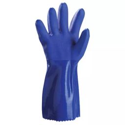 ETS Hand Pro Chemical Hand Gloves Polyvinyl Chloride Blue Size L, ‎PVC 12 (Pack of 2 Pair)-image-56