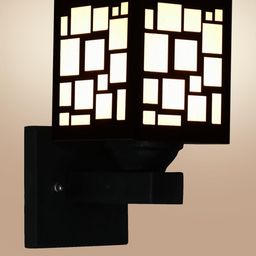 Gojeeva Brown Wood Square Wall Lamps-picture-29