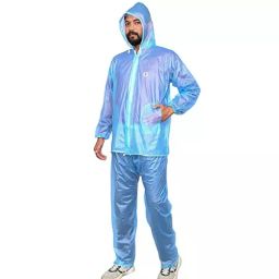 AllExtreme PVC Hooded Type Zipper Closer ‎Kinder Blue Kinder Raincoat Set XXL for Men's, ALL-KIND-01-picture-25
