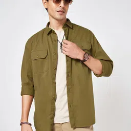 Urban Ranger by pantaloons Men Original Opaque Casual Shirt-image-34