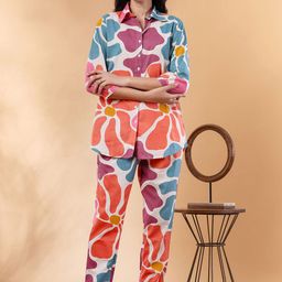 ROOHANIYAT Printed Top & Trouser Co-Ords-picture-15